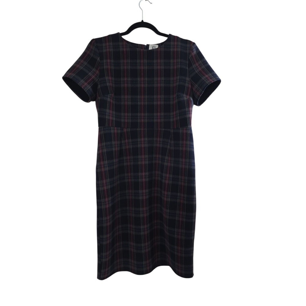 dra los angeles dress Plaid Size Large Short Sleeve